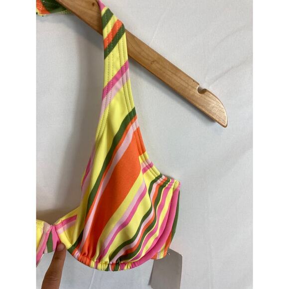 NWT Esprit Striped Bikini Top Size Medium - Picture 3 of 6